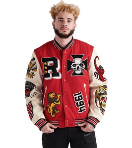 Casual Custom Logo Embroidery Sportswear Bomber Coats Men College Baseball <b>Jacket</b> Varsity <b>Jacket</b> - Product Image 1