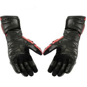 Guantes de moto de diseño personalizado para hombre, ropa deportiva de cuero transpirable para verano, pantalla táctil funcional para exteriores aplicable - Product Image 2