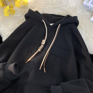 Sweat-shirt 3D gaufré de haute qualité, sweat-shirts personnalisés pour hommes et femmes, sweat-shirts 100% coton, différents processus de gaufrage du logo sur le col - Product Image 5