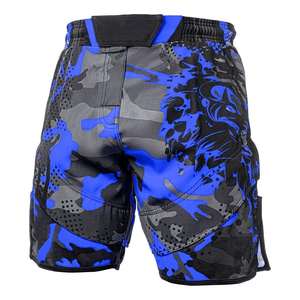 Pantalones cortos MMA para hombre con estampado personalizado al por mayor, ropa de entrenamiento sublimada duradera, tela de secado rápido para escuelas de artes marciales - Product Image 4