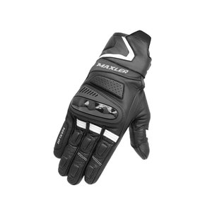 ถุงมือมอเตอร์ไซค์หนังแท้แบบยาว หลายสี แผ่นหนังสีขาวเคลือบแว็กซ์ หนังย้อมสีแบบดิสเทรส ป้องกันการกระแทก แห้งเร็ว - Product Image 2