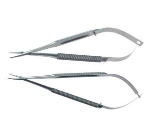 Mâchoires moyennes réutilisables de 13mm légèrement incurvées, porte-aiguille de 140mm avec serrure, micro instrument ophtalmique chirurgical CE - Product Image 5