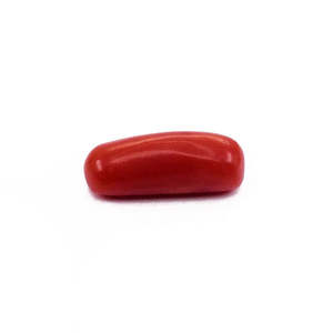 Natural Japanese Coral <b>Beads</b> 8.15 Ratti <b>Red</b> Colour Versatile Loose <b>Beads</b> for Jewelry Making Comprising Bone Sea Shell Shell - Product Image 1
