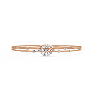 Magnifique bracelet et jonc en or 18 carats avec diamants de laboratoire, accessoire de bijouterie luxueux - Product Image 4