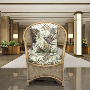 Fauteuil COBANA en rotin fait main, design moderne et classique d'inspiration asiatique, idéal pour salon, maison et hôtel, adapté aux appartements. - Product Image 1