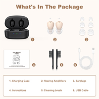 Aide auditive rechargeable en gros, conception ouverte, amplificateur de son numérique avec qualité sonore stable
