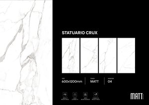 Azulejos de pared de porcelana mate de 600x1200mm | Producto de exportación de alta calidad de diseño minimalista moderno de gran formato - Product Image 4