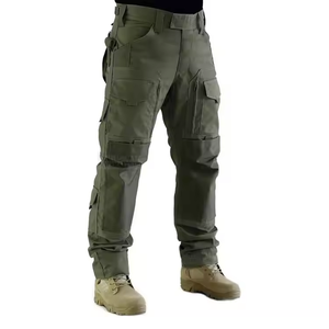 Pantalon cargo multi-poches de haute qualité pour hommes, logo personnalisé, pantalon cargo droit uni, pantalon pour hommes - Product Image 1