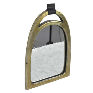 Espejo de estribo de caballo antiguo de latón, espejo de aluminio fundido más vendido, espejo decorativo de estilo ecuestre, estilo Vintage - Product Image 5