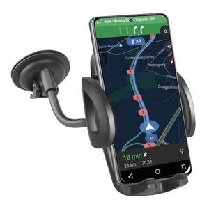 Support de téléphone portable pour pare-brise 360 Black TE0UCH20W, support de téléphone mobile pour une utilisation facile - Product Image 1