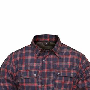 Trendy Biker Check <b>Shirt</b> <b>Men</b> Protective Motorcycle for Lined <b>Padded</b> Riding Touring Flannel Breathable % Cotton <b>Shirt</b> - Product Image 4