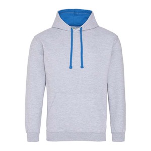 100% coton hommes personnalisé contraste sweat pull à capuche - Product Image 2
