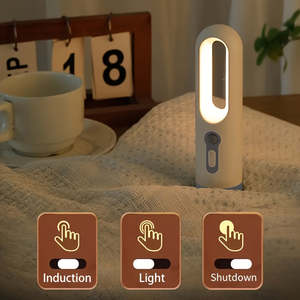 MACROCOSM 1pc Lámpara Nocturna Inteligente con Sensor de Movimiento, Recargable por USB, Linterna LED Portátil, Luz Amarilla Cálida, ABS para Uso Doméstico - Product Image 4