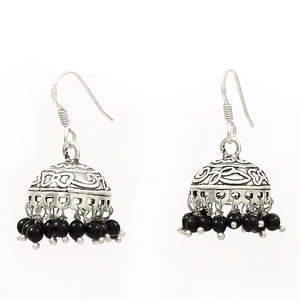 Wholesale Vintage Indian Jewelry With <b>Black</b> <b>Onyx</b> In 925 Solid Sterling Silver Handmade Bohemian Jewelry On Wholesale Price - Product Image 1