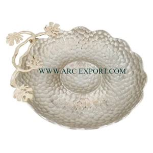 Bol décoratif de table de restaurant le plus vendu pour le désert de mariage et les collations bol de service avec poignées en métal ustensiles de cuisine - Product Image 3