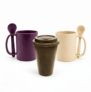 แก้วมะพร้าวใส่อาซาอิและใยไผ่ - แก้วกาแฟรักษ์โลกนำกลับมาใช้ใหม่ได้ - ผลิตในบราซิล - Product Image 1