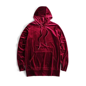 Unisex Velvet Velour <b>Swag</b> Fashion Hoodie Breathable Casual Summer Hooded Embroidered Design Sustainable Anti-Shrink - Product Image 6