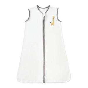 Sac de couchage en coton biologique 100% respirant, couverture à langer écologique de grande taille pour bébé pour l'été-0.5 TOG Wearable - Product Image 4