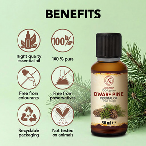 Aromatika Aceite Esencial 100% Puro de Agujas de Pino Enano y Hoja de Pinus Mugo 5ml/10ml/50ml Aromaterapia Natural Destilado al Vapor - Product Image 2