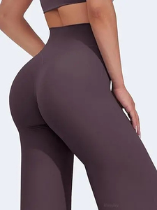 Leggings de sport pour femmes sans couture avant, coupe droite, taille haute, matière douce, pour gym et yoga, 29"/ 31.5"/ 33"/ 35" - Product Image 4