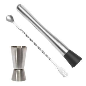 <b>Cocktail</b> <b>Shaker</b> <b>Set</b> With Bamboo Stand,23-Piece <b>Set</b>,Gifts For Men Stainless Steel Bartender Kit Home, Bars, Parties, - Product Image 3