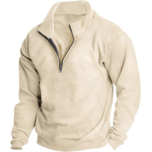 Sudadera de Forro Polar con Cuello Alto y Cremallera para Hombre, de Primera Calidad, Transpirable, Multicolor, para Invierno, con Bolsillo Tie Dye, Hecha de Poliéster y Algodón - Product Image 4