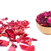 Vente en gros de fleurs de rose rouge séchées comestibles 100% naturelles, qualité A1, certifiées HACCP, pour le thé, la cuisine, la pâtisserie, les desserts, les remèdes à base de plantes