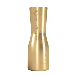 แจกันโลหะทองเหลืองแกะสลักกระถางดอกไม้ตกแต่งอย่างมีศิลปะสำหรับตกแต่งบ้านห้องนั่งเล่นและโต๊ะรับประทานอาหารที่ทันสมัย - Product Image 1