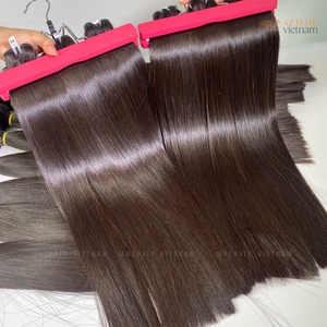 Paquetes rectos de hueso de lista de precios baratos Super doble dibujado máquina extensiones de cabello de trama 100% cabello humano vietnamita Remy de lujo - Product Image 1