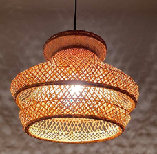 Lámpara de Techo LED de Bambú Vintage Moderna, Ajustable, Ahorro de Energía, Decoración para el Hogar, Dormitorio, Comedor, Hotel - Product Image 4