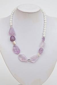 Venta caliente collar de mujer con cuentas de resina hechas a mano Tema de amor de moda de la India modelo de patrón de Arte de joyería de moda - Product Image 2