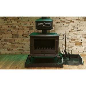 Poêle à bois moderne autoportant en fonte DORELLO SOBA MF107 avec porte latérale - Appareil de chauffage intérieur pour cuisine - Product Image 4