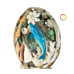 Concha de Abulón Azul Pulida, Material Natural de Nácar para Incrustaciones, Joyería y Decoración de Interiores - Product Image 2