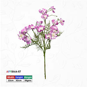 Flor Artificial de Cosmos con Efecto de Flocado AFF Stick -57 - Product Image 1
