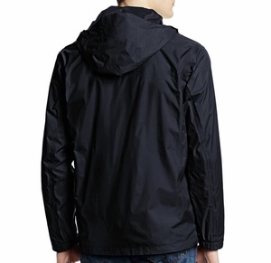 Unisex Hooded Windbreaker <b>Jacket</b> <b>Canvas</b> Waterproof Breathable Polyester Embroidery Outdoor Casual Autumn Wear Regular Fit Zipper - Product Image 2