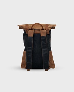 Vintage Leather <b>Canvas</b> <b>Backpack</b> Soft Eco-Friendly Multi-Pocket Outdoor Travel School Work Hiking Unisex Durable Capacity Classic - Product Image 6