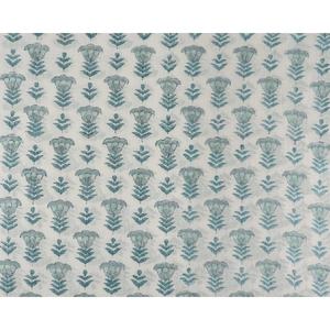 Tela de algodón 100% con estampado Floral Aqua Blue para mujer, tejido indio de bloque a mano para ropa - Product Image 4