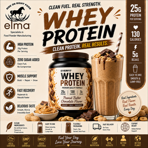 EVERFIT Isolat de protéines de lactosérum WPI en poudre, saveur pistache, 2 kg, 25 g de protéines, sans sucre ajouté, halal, OEM, marque privée, croissance musculaire - Product Image 1