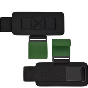 Sangles de poignet en néoprène sur mesure de haute qualité crochets enduits de couleur verte respirant antidérapant soutien robuste pour l'haltérophilie - Product Image 4