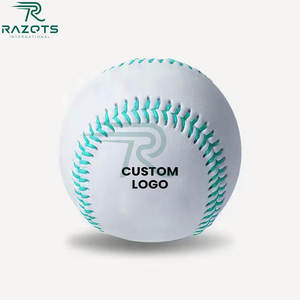 Balle de baseball professionnelle Razorts personnalisée de 9 pouces, accessoires d'entraînement en cuir professionnel - Product Image 3