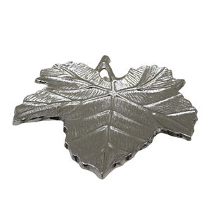 Plat de service design en aluminium couleur or Plateau de service pour la maison, le restaurant et la fête Vaisselle faite à la main en vrac - Product Image 5