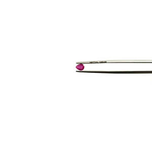 Rubis naturels africains non traités, formes poire calibrées 4x5mm, pierres précieuses en vrac pour la création de bijoux, prêtes à l'emploi - Product Image 3