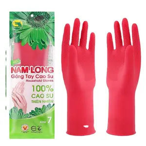 Medium Gloves Nam Long Are Made From Latex Rubber, Which Provides A Barrier Between The Hands And Harmful Substance Or Chemicals
