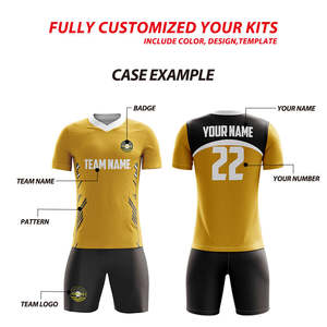 Uniforme de Fútbol para Hombre de Alta Calidad, Camiseta de Fútbol de Tela 100% Poliéster, Impresión por Sublimación Personalizada, Jersey de Fútbol con Logotipo del Equipo - Product Image 6