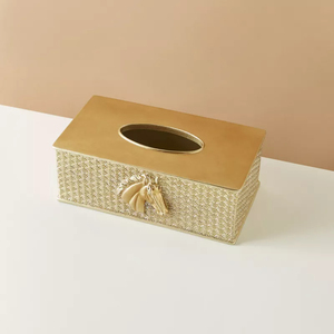 Vente chaude À La Main En Métal Boîte À Mouchoirs Fleur Accent Cuivre Fini Boîte À Mouchoirs Porte-Serviettes En Gros Hôtel Restaurant Fournitures - Product Image 5