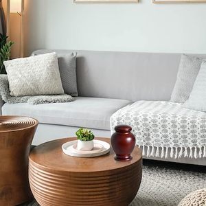 Elegante jarrón de madera para cenizas humanas de adultos, para adultos, urna de cremación - Product Image 5