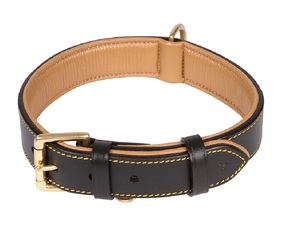 Tactical Style Adjustable Dog Collar Durable Soft PU Leather Padded Feature Solid Pattern Direct Factory Price OEM ODM Available - Product Image 2