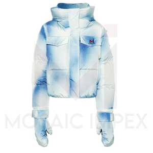 Mosaic Impex, chaqueta ultraligera fina y cálida de alta calidad para mujer, forro de nailon, técnica impresa, precio al por mayor - Product Image 3