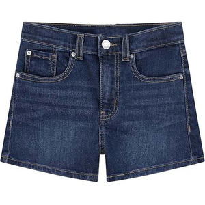 Pantalones Cortos Vaqueros Vintage Rectos de Verano para Mujer, de Cintura Media, con Cuatro Bolsillos, Estilo Casual, Lavado Ácido, Personalizables con Logotipo, OEM, ¡Venta Caliente! - Product Image 1