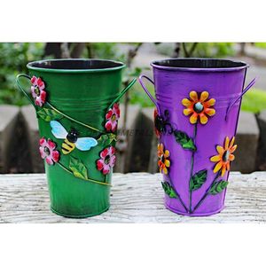 Ensemble de vases en métal de bonne qualité de couleur noire élégante avec une forme géométrique moderne et un design élégant pour une décoration intérieure élégante - Product Image 2